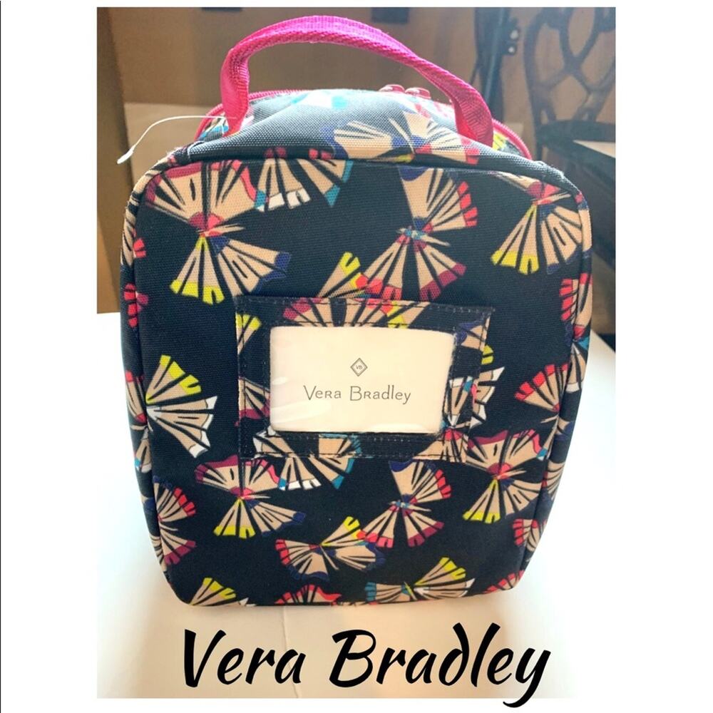 Beautiful Vera Bradley Lunch Tote. Art Butterflies